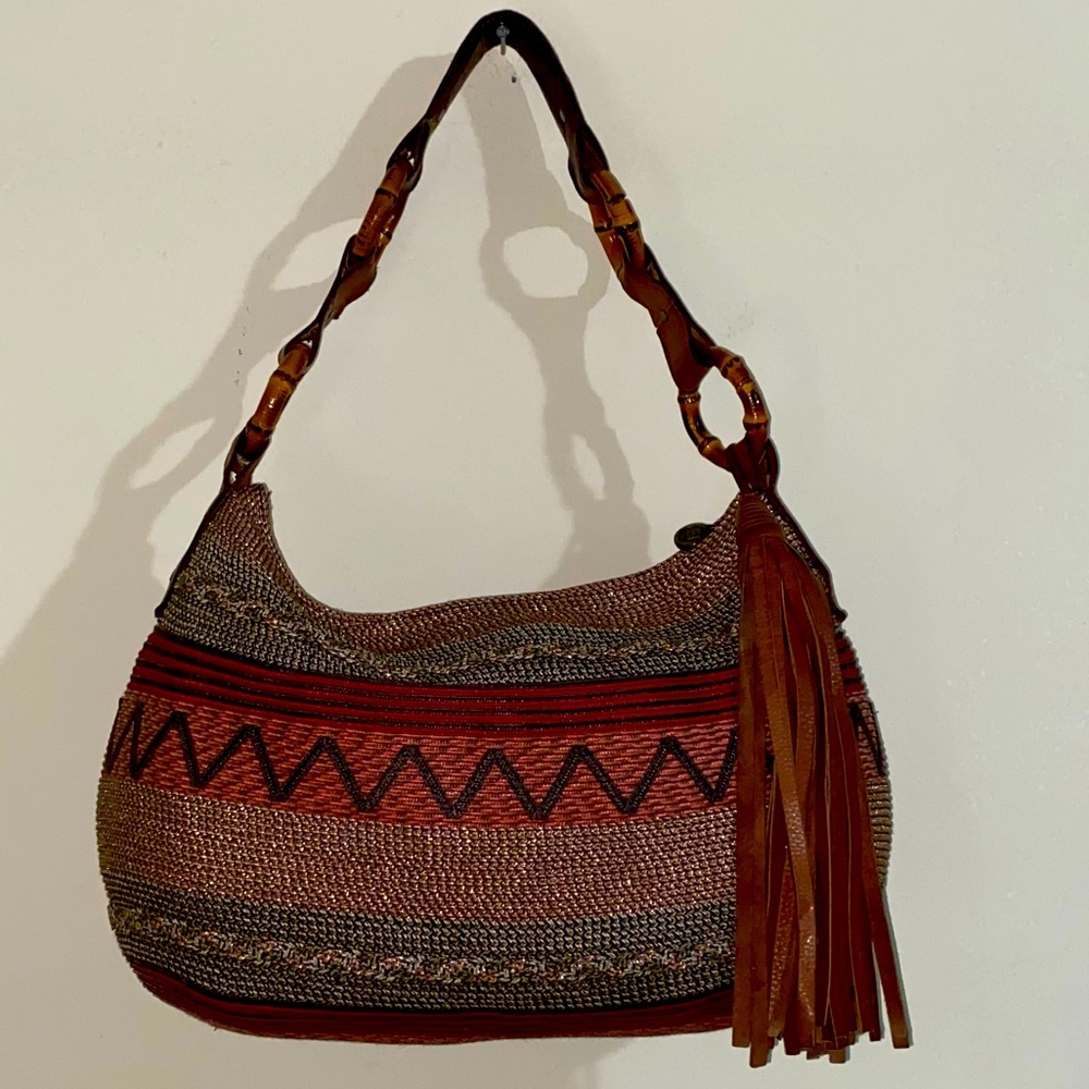 Eric Javitz Woven BoHo SQUISHEE Shoulder Bag/Tote
